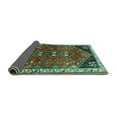 thumbnail image 2 of Ahgly Company Indoor Round Persian Turquoise Blue Traditional Area Rugs, 7' Round, 2 of 4
