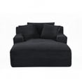 thumbnail image 3 of Cloudline Oversized Chaise Lounge Chair | Soft Corduroy, Full Foam Cushioning | No Assembly, 3 of 9