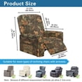 thumbnail image 7 of Garronmavis Hunting Forest Cover for Recliner Chair Washable Stretch Recliner Chair Cover 1 Seat Furniture Protector with Pocket for Dog Kids Easy to Install, 7 of 7