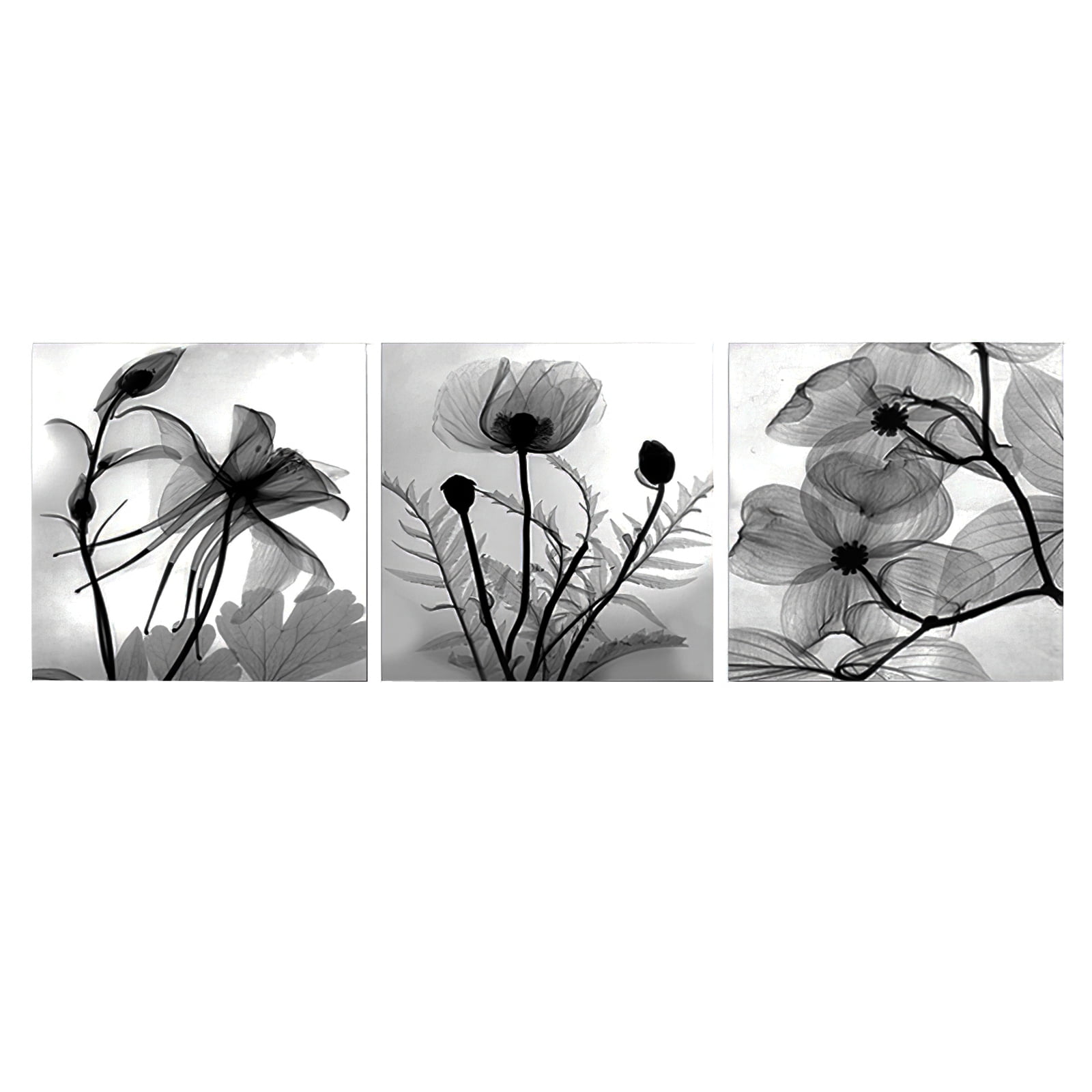 Landscape Art Black and White Modern Farmhouse Large Triptych Set of 3 Wall Art Prints or Canvases