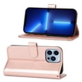 thumbnail image 3 of Allytech For iPhone 13 Pro Max 6.7 inch 360 Protection Case,Luxury PU Leather Flip Wallet Stand Shockproof Magnetic Cover with Wrist Strap.For iPhone 13 Pro Max,Rosegold, 3 of 6