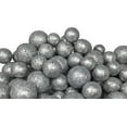thumbnail image 3 of silver iridescent foam balls - large set of glittered vase filler decorative balls table scatter decorations silver party decor - sizes of mini glittery silvery snow balls, 3 of 4