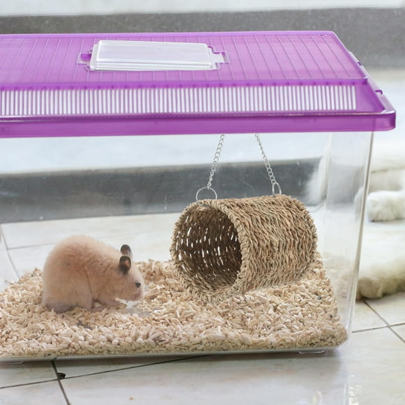 PAMINGONO Colgante De Paja Natural Para Hamster Con Para Espacios