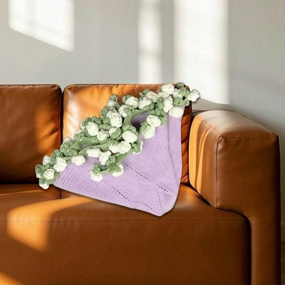 Product Category Blanket | Handmade Crochet Flower Bundle Blanket for Home Décor & Diy Materials | Parabolic Knit Throw with Soft Comfortstart