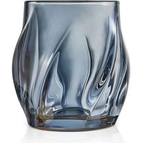 Whiskey Glasses Set of 2, Rocks Glass, 8.5 OZ Drinking Glasses, Creative Twisted Crystal Old Fashioned Cocktail Glass Tumbler for Bourbon, Scotch, Tequila, Cognac, Rum