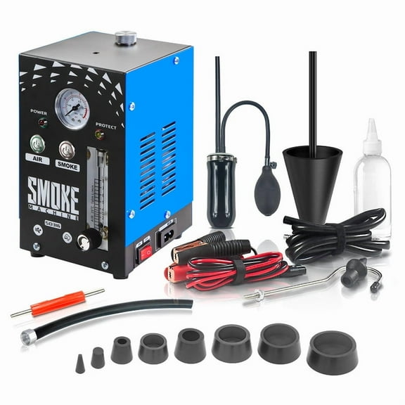 Smoke Machine Automotive Leak Detector with Built-in Air Compressor, Diagnostic Leak Tester Tools for EVAP, Vacuum, Fuel and More Leak Testing