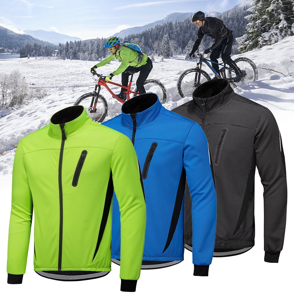 Details about &nbsp;Thermal Cycling Jacket Winter Bicycle Clothing Windproof Sport Coat For MTB Bike