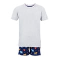 thumbnail image 1 of PIJAMA PARA NIÑO FUROR PLAYERA MANGA CORTA Y SHORTS CON VIVOS DE TIBURONES TALLA MEDIANA, 1 of 3