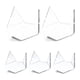 thumbnail image 1 of Soporte de exhibición triangular acrílico CUTICAT 5 piezas decoración del hogar, 1 of 8
