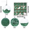 thumbnail image 4 of Fwttom Sequin Christmas Ball Ornaments Set of 16 Shatterproof Hanging Merry Christmas Tree Decorations for Holiday Gifts Xmas Decor, Green, 4 of 7