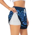 thumbnail image 3 of Lsque 2025 Happy New Year 5 Printed Women's Running Shorts with Liner Pockets,Elastic Quick Dry Workout Athletic Gym Yoga Shorts,Womens High Waist Shorts-XX-Large, 3 of 9
