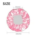 thumbnail image 6 of YFYANG Women's Double Waterproof Shower Cap, Pink Spring Pattern Reusable Hair Cap for All Hair Styles and Head Sizes, 6 of 9