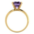 thumbnail image 4 of 2.5 ct Round Cut Simulated Alexandrite Solitaire Engagement Ring for Women in 18K Yellow Gold, 4 of 5
