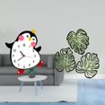 thumbnail image 2 of Reloj de pared silencioso, sin , decorativo, con hojas de palmera, placa de madera, decoración de pared, adorno de , construcción ligera d, 2 of 8