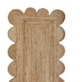 thumbnail image 2 of Weaving Village Scalloped Natural Jute Area Rug, 2 of 6