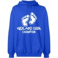 thumbnail image 2 of OXI Hoodie Sweatshirt - Hide And Seek Champion, Basic Casual Hoodie for Men's and Women Fleece Hoodie Long Sleeve - Royal Blue Large, 2 of 3