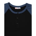 thumbnail image 4 of H2H Men's Casual Slim Fit Short Sleeve Henley Shirt Raglan Baseball T-Shirts Tee (CMTTS233), 4 of 6