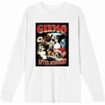 thumbnail image 4 of Gremlins Gizmo After Midnight Adult White Crew Neck Long Sleeve Tee-Medium, 4 of 6