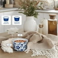 thumbnail image 3 of Maison Neuve 4pc Oven Safe Ramekin Set, 8 oz, Hand-Painted Blue and White Decorative Small Bowls, Ceramic Baking Dishes, Ramekins with Decal Artwork, 3 of 7