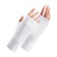 thumbnail image 1 of Guantes de protección solar para mujer, protección UV, para las articulaciones de las uñas, anticapulpo, hilo crudo, finos, transpirables, para verano, guantes de medio dedo, 1 of 5