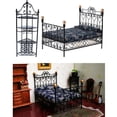 thumbnail image 1 of Muebles de metal CUTICAT Cama Doble Almacenamiento Rack Set para dormitorio estilo retro Europeo 1/12, 1 of 8