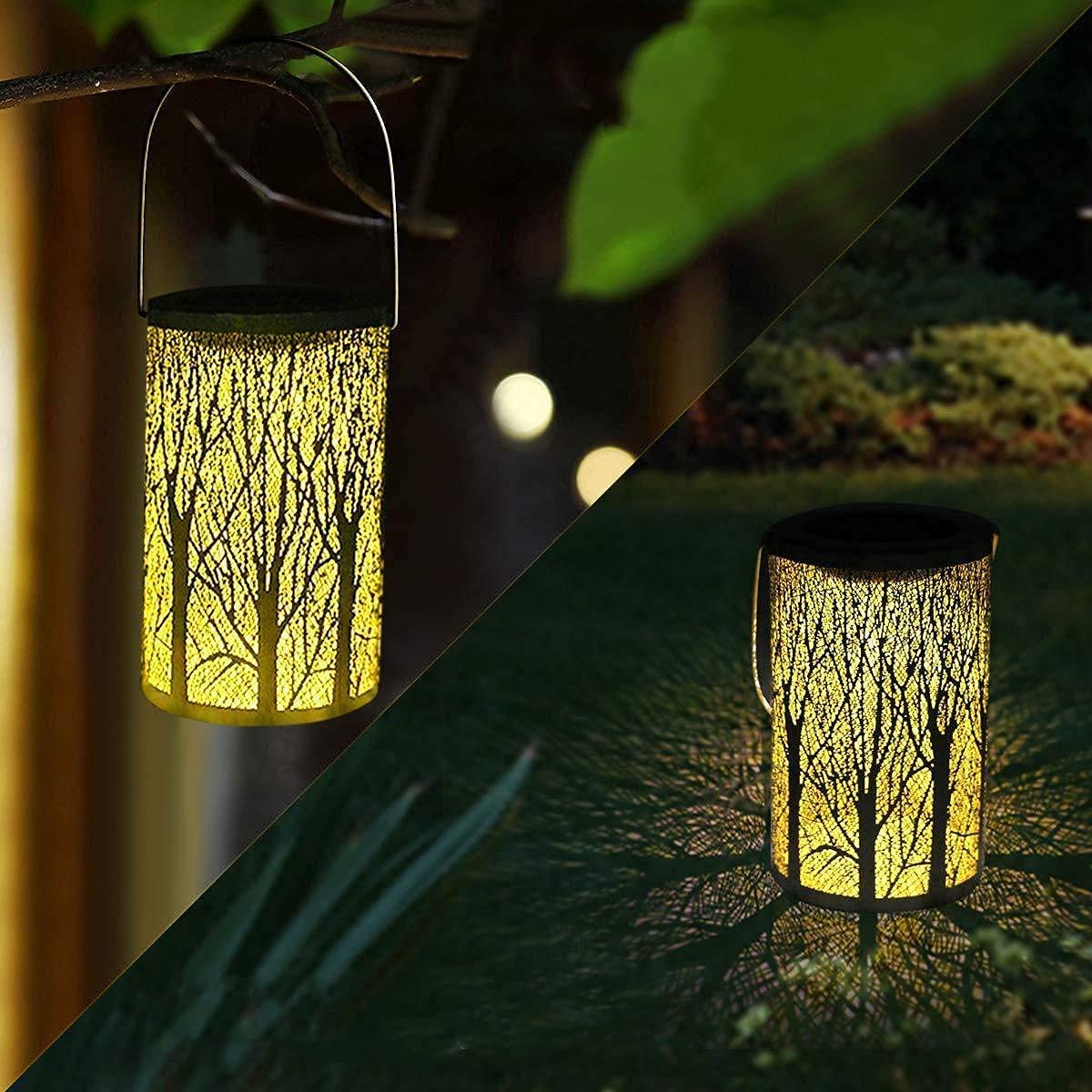 Solar Lantern Outdoor Hanging Solar Garden Lights for Path