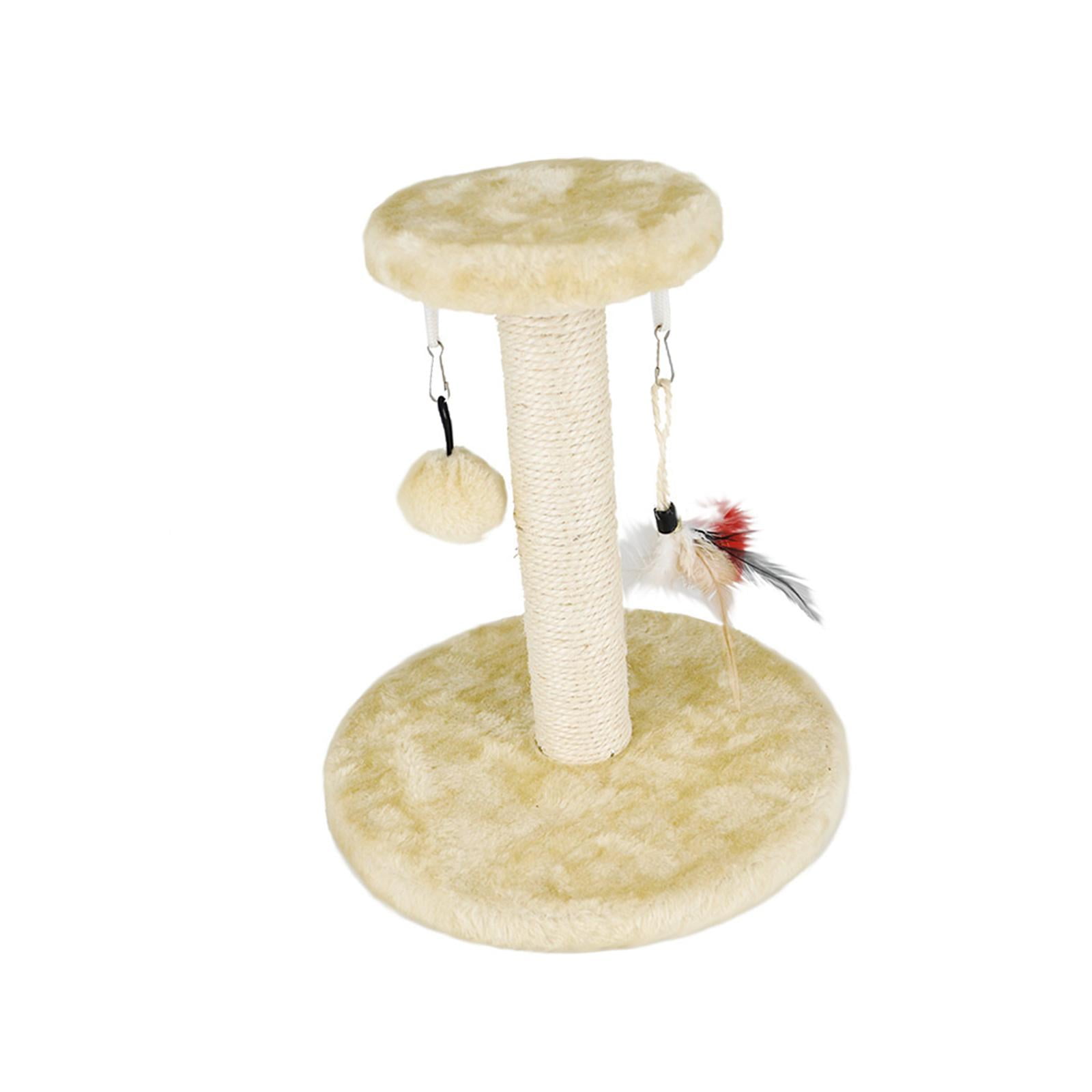 Bvdfgk Cat Scratching Post Plush Mouse with Toy Balls Pet Toys for Kitten Play Rest