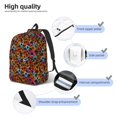 thumbnail image 3 of Rocae Daisies Flowers for Durable Canvas Backpack Leisure Large Bag Travel Rucksack Multi-function Backpack Small, 3 of 8