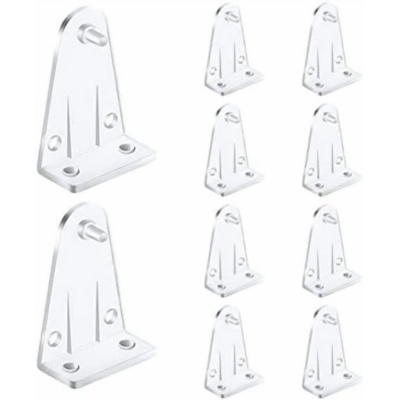 Plastic Hold Down Bracket, 10pcs Clear Plastic Blinds Bottom Rail Holder Clips Replacements for Horizontal Blinds and Windows Shades
