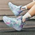 thumbnail image 5 of BINQER Men's Basketball Shoes Breathable Colorful Volleyball Sneakers with Mesh Upper Non Slip Rubber Indoor Shoe, 5 of 7