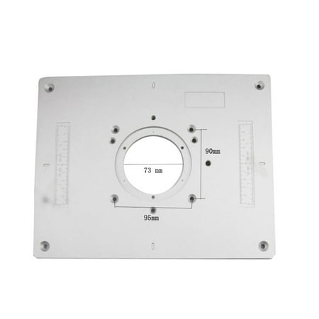 

300*235*9.5Mm Woodworking Trimming Machine Engraving Flip Board Multi-Functional Diy Fine Tuning Aluminum Router Table Insert Board Trimmer Wood Engraving Machine Router Board