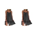 thumbnail image 3 of Minnieouse Maxivestido de fibra multifuncional y elegante para mujer, túnica bohemia Vintage, vestido de verano elegante con hombros descubiertos negro 2XL 2Conjunto, 3 of 6