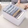 thumbnail image 3 of Jeans Storage Large Capacity Tidy-Keeping Multi-purpose Clothes Underpants Organizing Drawer for Wardrobe-Grey,A, 3 of 8