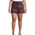thumbnail image 3 of Frontwalk Women Camo Print Shorts Elastic Waist Plus Size Pants Casual Loose Drawstring Short Pants, 3 of 3