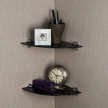 Set Of 40 Black Smoke Glass Radial Floating Shelves With Chrome Delectable 10 Inch Deep Floating Shelves Set Of 40 Black Smoke Glass Radial Floating Shelves With Chrome Delectable 10 Inch Deep Floating Shelves