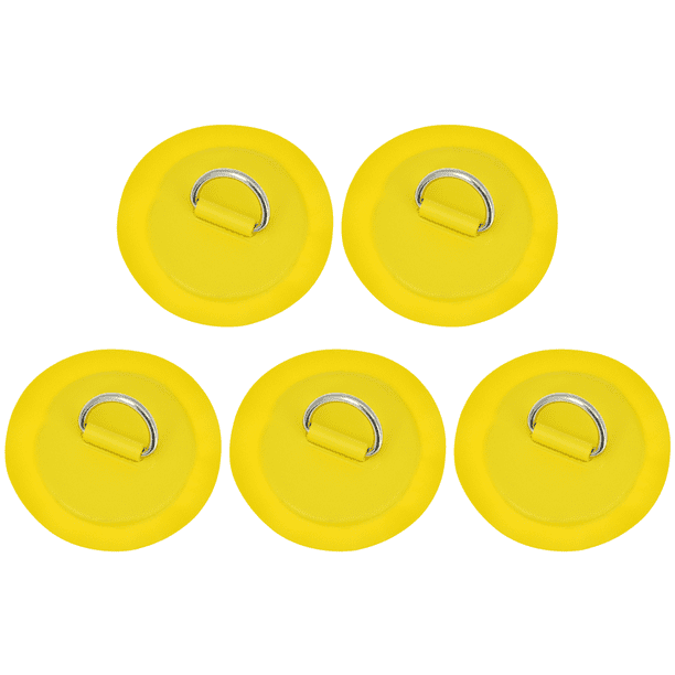 Parche Anillo en D 8 Cm PVC Con Forma Redonda para Paleta Tabla Surf () Amarillo