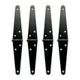 thumbnail image 6 of Black Shed Door Gate Hinges with Screws Strap Hinges for Fence Wood Gate Cabinet, 6 of 13