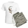 thumbnail image 5 of CafePress - Mermaid Moon Fantasy Art Pajamas - Women's Short Sleeve Print T-Shirt and Pants Light Cotton Pajama Set, 5 of 7
