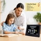 thumbnail image 4 of Reloj Calendario Digital De 7 Pulgadas Reloj Multifuncional Con Visualización De Fecha Atenuación Automática Y Tecla De Horario De Verano O Control Remoto Negro, 4 of 7