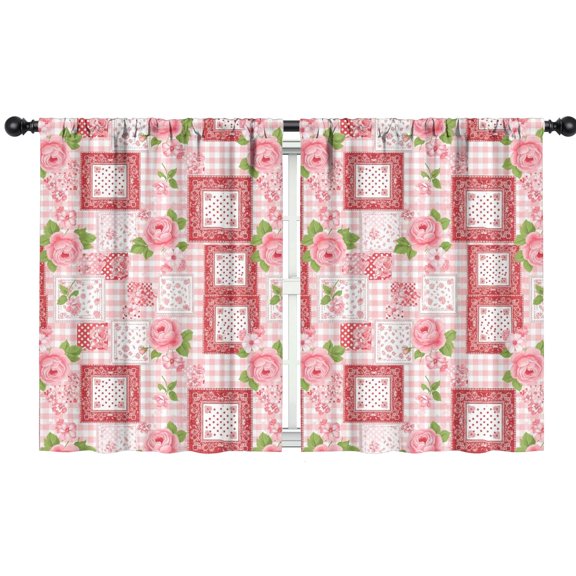 Pioneer Flower Floral Print Pattern Teens Curtains,Teens Insulated Curtains Set Of 2,Bedroom Essentials,Toddler Room Decor 42"x54"