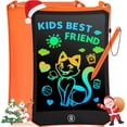 thumbnail image 3 of RaceGT 2 Pack LCD Writing Tablet, 8.5 inch Reusable Drawing Pad for Kids, Coloring Screen Doodle Board, Travel Essentials Activities Toy for 3 4 5 Years Old, Toddler Gift for Girls Boys, Red & Orange, 3 of 13