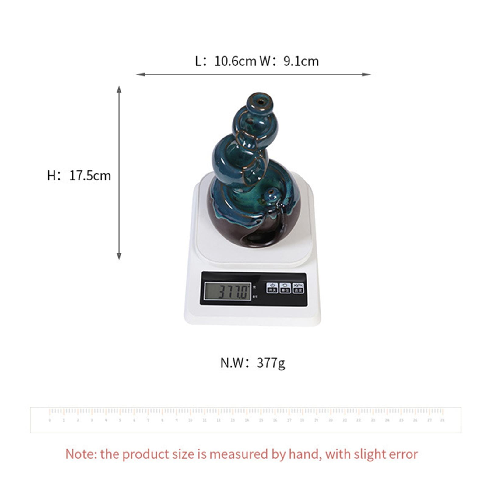 WLPZXP Backflow Incense Burner Waterfall Incense Cone Holder Craft Ornaments for Indoor