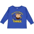 thumbnail image 3 of Inktastic Little Monkey 3rd Birthday Boy Boys Long Sleeve Toddler T-Shirt, 3 of 5