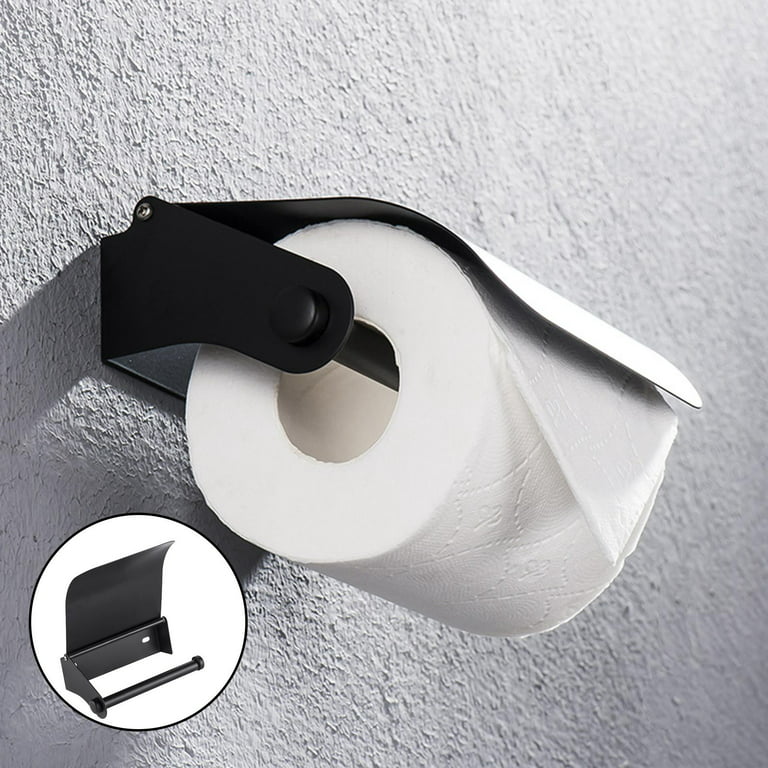 Black Metal Toilet Paper Holder