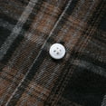 thumbnail image 6 of Fznquz Flannel Mens Big and Tall Button Up Shirt Plaid Black Shirts Pocket Button Down Long Sleeve Men Clothes, 6 of 8