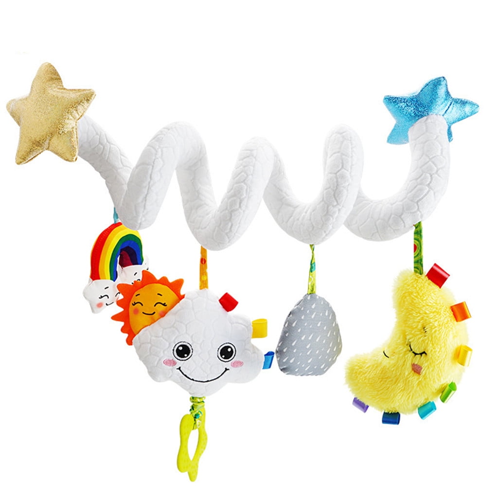 Baby Kids Infant Rattles Plush Animal Stroller Hanging Bell Toy Doll Soft Bed S 