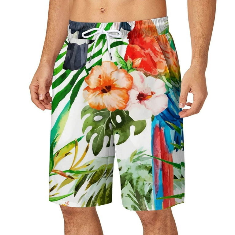 Hawaiian print hot sale basketball shorts