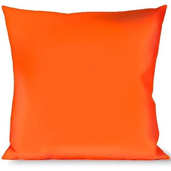 Buckle-Down Throw Pillow - Neon Orange