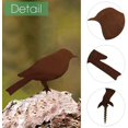 thumbnail image 4 of Pájaros oxidados con tornillos, silueta de pájaros para jardín, decoración de metal oxidado, arte para jardín, pájaros de metal, adornos para pájaros, patio, paisaje, 4 piezas, 4 of 7