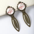 thumbnail image 3 of Valentine's Day Love Reading Accessories: Vintage Copper-Colored Lace Bookmarks - Stainless Steel Set of 2, 3 of 5